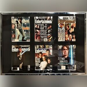 Framed Star Wars Magazines / Entertainment Weekly / vintage 90’s